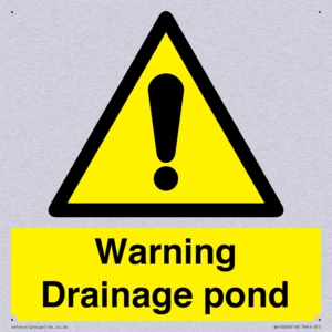 Warning Drainage pond